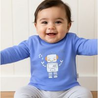 Pack 2 Polo manga larga de Bebe, 100 % algodón Pima - Talla 4 - Niño