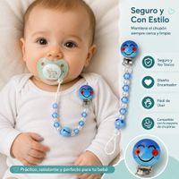 Sujetador De Chupón Para Bebe - Azul