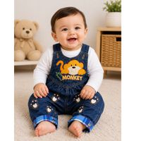 OVEROL LARGO DENIM BEBE  NIÑO - 6-9 MESES