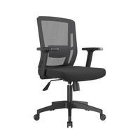 Silla Ergonómica Delphi II Gerente Basculante 3D Nylon Negro Ofideas