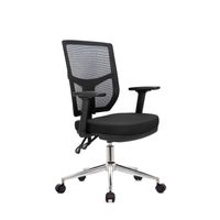 Silla Reclinable Fone Ar Negro Cromado Europa Ofideas