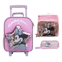 Set de Mini-Maleta Lonchera Cartuchera Minnie Colección F