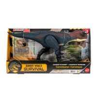 Jurassic World Carnotaurus Embiste y Muerde - Dinosaurio con Movimiento de Ataque y Sonidos