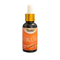 Aceite de Cúrcuma Activado Taski Gotero 30ml /Apoyo articular /Digestivo /Cuidado de la Piel