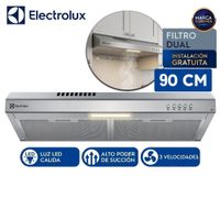 Campana Extractora 90 cm Inox DE9SS | Alta Succión y LED