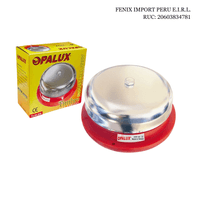 Timbre Industrial Redondo de Metal 4"" OPALUX 72.04.220