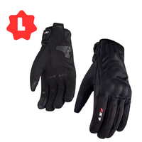Guantes para Motociclista LS2 Jet II Negro para Hombre con Proteccion en Nudillos Ajuste de Velcro T