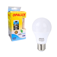 Foco LED de 5W Luz Blanca 6500K Rosca E27 430 Lúmenes 100-240V de Bajo Consumo para Iluminación Resi