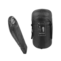 Bolsa de Dormir 210 x 80 cm Tipo Momia con Relleno de Plumon de Pato Ultraligera DIMAN Duck Down Neg