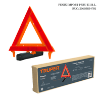Triangulo Reflectivo de Seguridad Plegable 11"" 29 cm para Emergencia Vehiculares  Truper TRISE-290