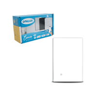 Interruptor Inteligente Tactil WiFi Simple Blanco Compatible con Alexa, Google Assistant, Siri y App