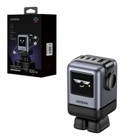 Cubo Cargador UNO RG 100W 3Puertos Tipo C + 1 Puerto USB UGREEN X688
