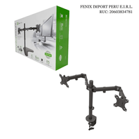 Soporte para Monitor 13""–32"" con Brazo Articulado Abrazadera Tipo C y Rotación 360°  Klip Xtreme KPM
