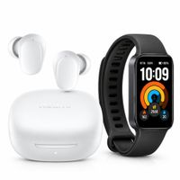 Combo Xiaomi Audífonos Redmi Buds 6 Play Blanco + Smart Band 11 Active Negro