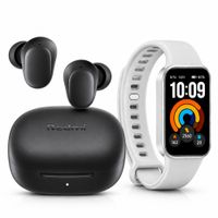 Combo Xiaomi Audífonos Redmi Buds 6 Play Negro + Smart Band 11 Active Gris