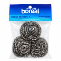Pack Esponjas de Metal BOREAL 3un