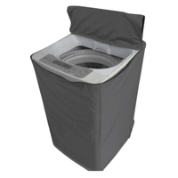 Funda Forro Para Lavadora Tapa Arriba de Lona Gruesa de 10 hasta 15Kg Plomo