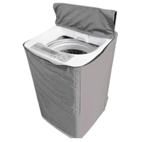 Funda Forro Para Lavadora Tapa Arriba de Tela Delgada de 16 hasta 22Kg Gris