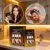 Color Hair Shampoo Pinta Canas tinte castaño Cajas de 10 shachets - Marron