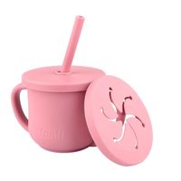 Vaso Snack Infanti 2 En 1 Silicona Rosado 225 Ml