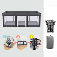 CORRAL PLEGABLE PARA BEBE PORTATIL TEDDY