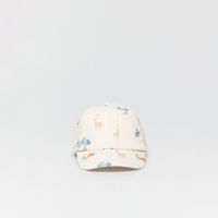 Gorro Bebe Niño Sfera Aop Safari Marfil