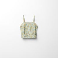 Blusa Niña Sfera Top Fruncido Aop Crudo