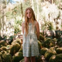Vestido Niña Sfera Single Hojas Mx Crudo