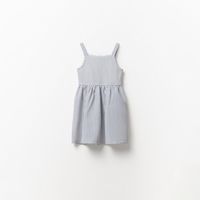 Vestido Niña Sfera Flores Satin Mx Rosa Azul