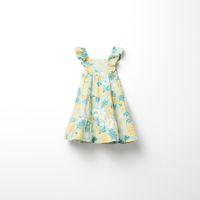 Vestido Niña Sfera Mixto Falda Tull Mx Turquesa