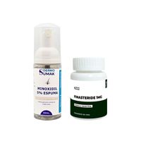 MINOXIDIL 5% EN ESPUMA 60ML + Finasteride 1 mg x 90 Cápsulas