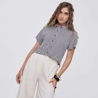 Blusa Mujer Square Hypnotic Manga Corta