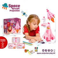 COHETE PROYECTOR DE DIBUJO PARA PINTAR APRENDE A CONMIGO