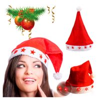 3 pack de gorros navidad con luces led 3 tiempos