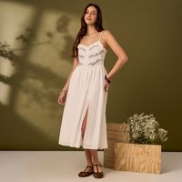 Vestido Midi Mujer Detalle Amc