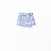 Falda Niña Sfera Wrinkle Viscose Aop Rojo Azul