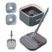 Bomidi Trapeador Giratorio Microfibra 3 en 1 M20 Gris