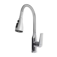 Mezcladora Monocomando al Mueble Pico extraible Cromado Maximum