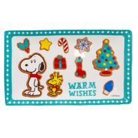 Plato Rectangular SNOOPY Navidad