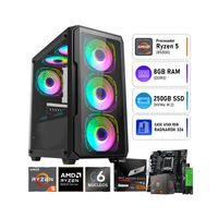 COMPUTADORA PC GAMER AMD RYZEN 5 8500G RAM 8GB SSD 256GB