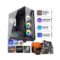 COMPUTADORA PC GAMER AMD IA RYZEN 7 8700G RAM 32GB SSD 1TB