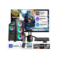 COMPUTADORA PC GAMER AMD RYZEN 7 5700G RAM 8G SSD 512GB + MONITOR 23.8 120HZ