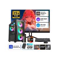 COMPUTADORA PC GAMER AMD RYZEN 5 5600GT RAM 16GB SSD 1TB + MONITOR 23.8 120HZ