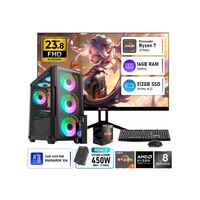 COMPUTADORA PC GAMER AMD RYZEN 7 5700G RAM 16GB SSD 512GB + MONITOR 23.8 120HZ