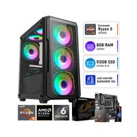 COMPUTADORA PC GAMER AMD RYZEN 5 8500G RAM 8GB SSD 512GB