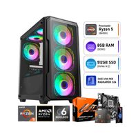 COMPUTADORA PC GAMER AMD IA RYZEN 5 8600G RAM 8GB SSD 512GB