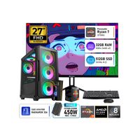 COMPUTADORA PC GAMER AMD RYZEN 7 5700G RAM 32GB SSD 512GB + MONITOR 27 144HZ