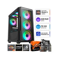 COMPUTADORA PC GAMER AMD IA RYZEN 5 8600G RAM 16GB SSD 1TB