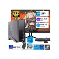 COMPUTADORA PC OFICINA INTEL CORE I5 12400 RAM 16GB SSD 512GB + MONITOR 23.8 120HZ