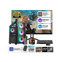 COMPUTADORA PC GAMER AMD RYZEN 5 5600GT RAM 8GB SSD 1TB + MONITOR 23.8 120HZ